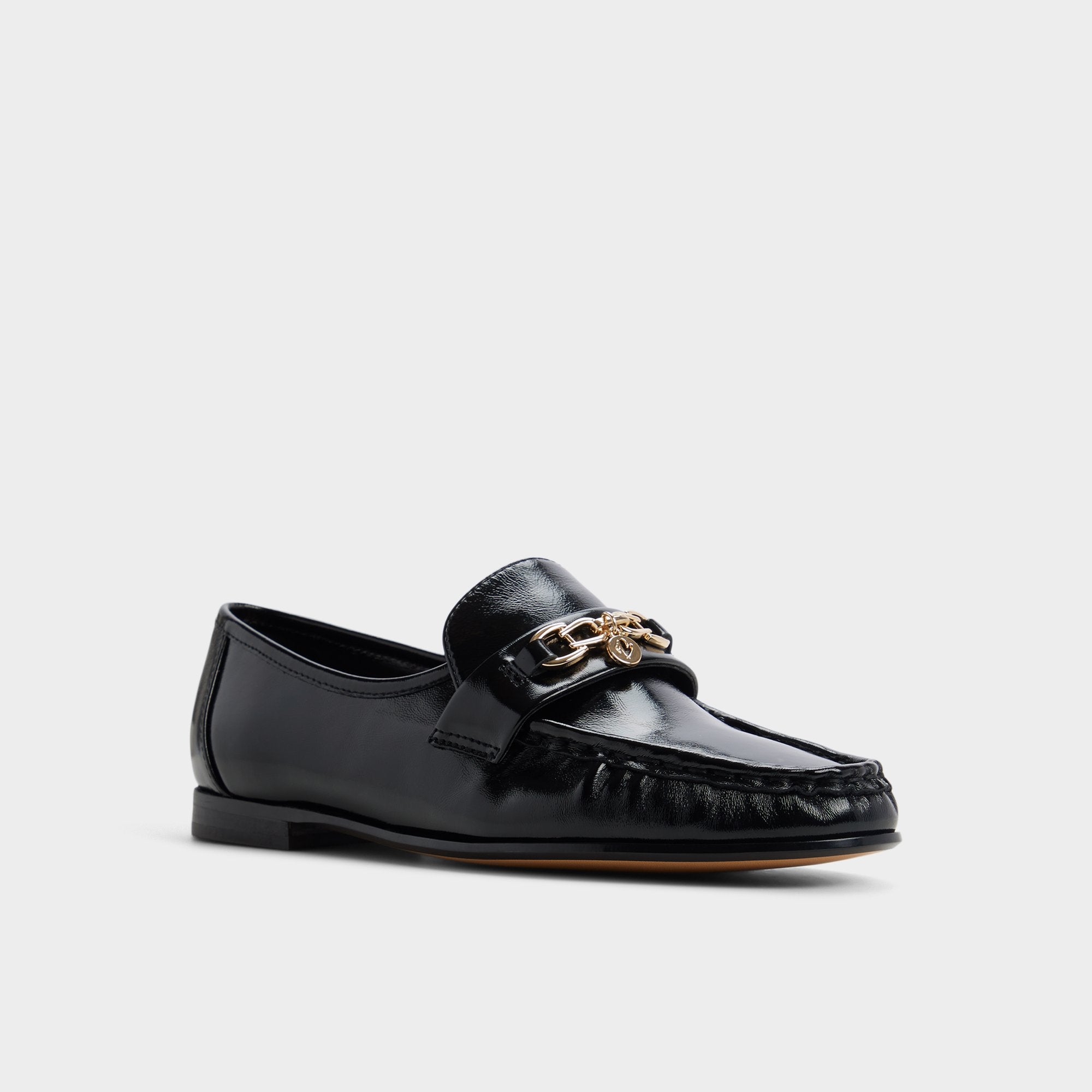 ALDO Verillon mocassins vernis boucle dorée