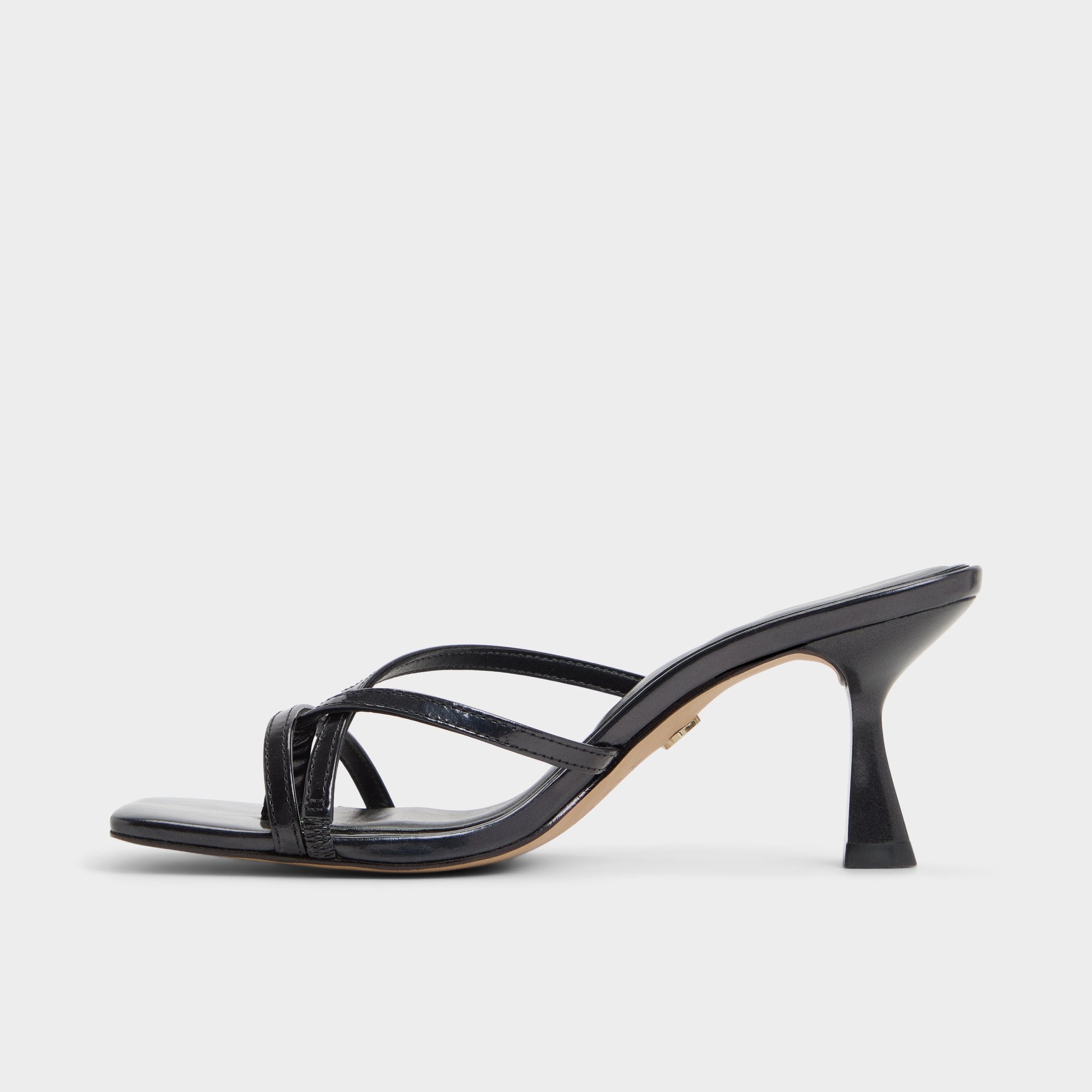 ALDO Calypsa sandales talon bloc noires soirée