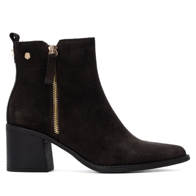 Carmela 16425702 bottine cuir marron talon moyen