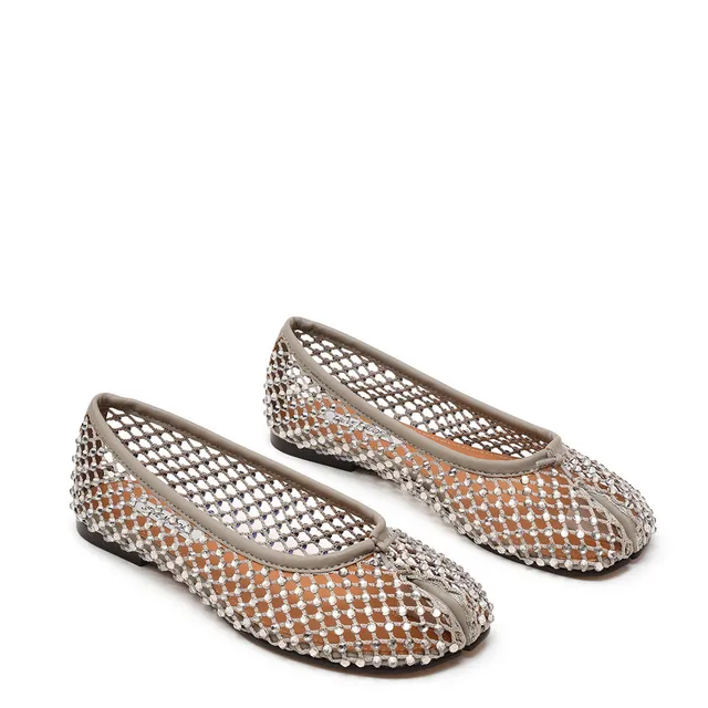 Steve Madden Calico ballerines argent maille