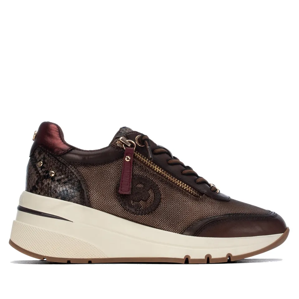 Carmela 16422803 sneaker femme marron compensée