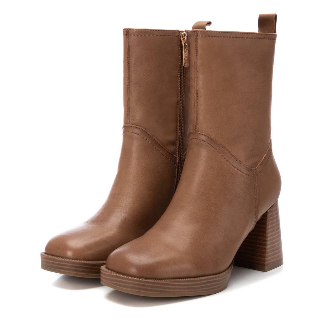 Carmela 16120502 bottine cuir marron plateforme 8 cm