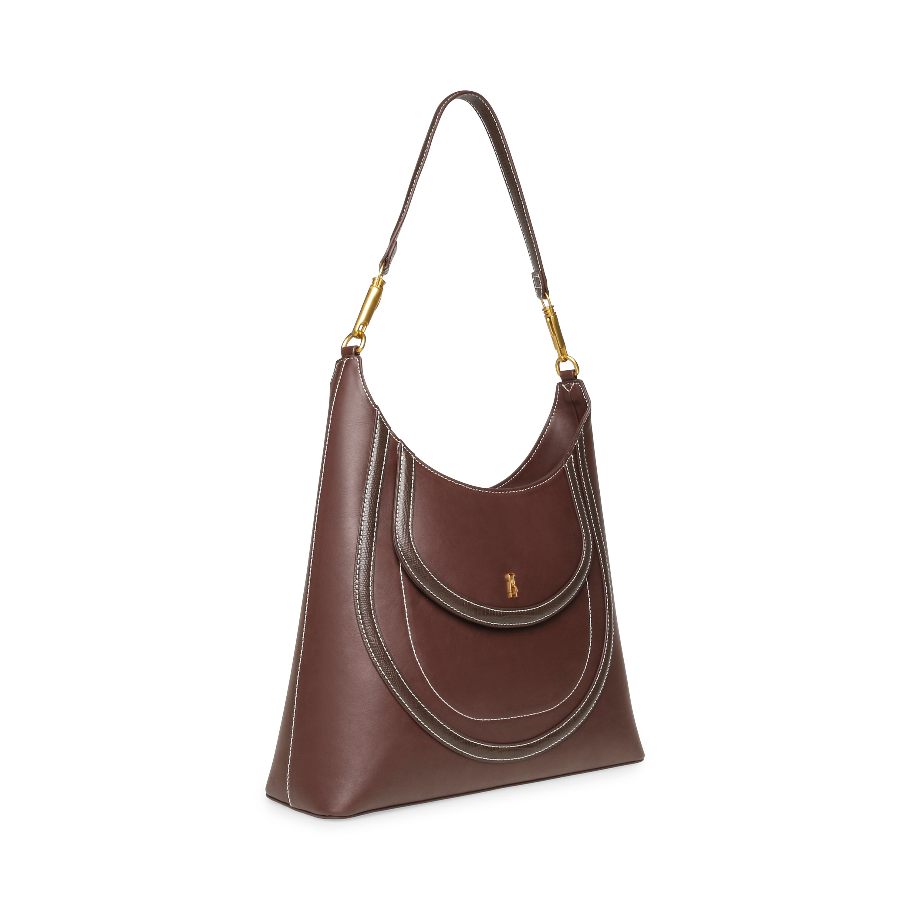 Steve Madden Bsalus sac epaule chocolat zippe