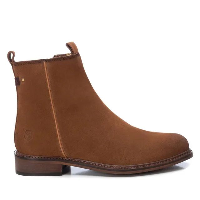 Carmela 16093003 bottine cuir marron talon plat