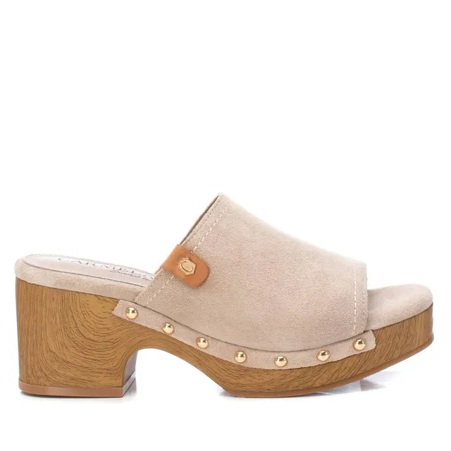 Carmela 16161202 sandales femme blanc cuir talon moyen