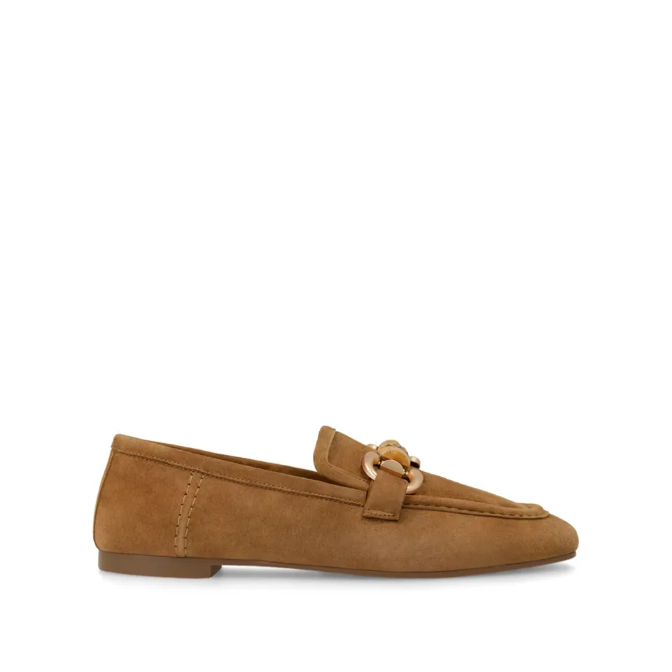 Lodi BE5454 mocassins bruns femme cuir