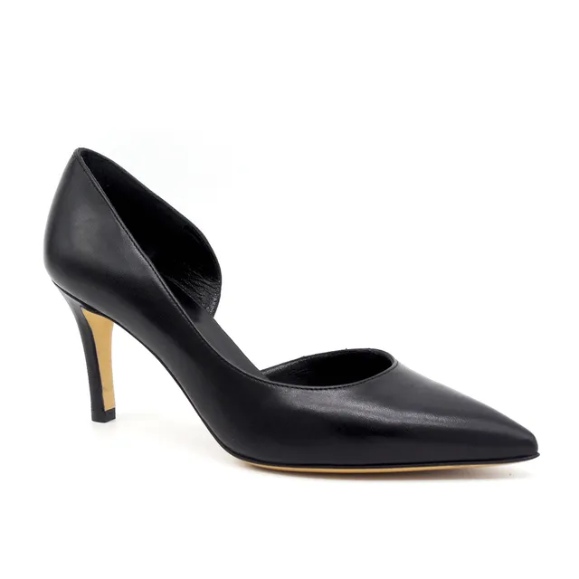 ELATA 17142 escarpin cuir noir talon 7,5 cm