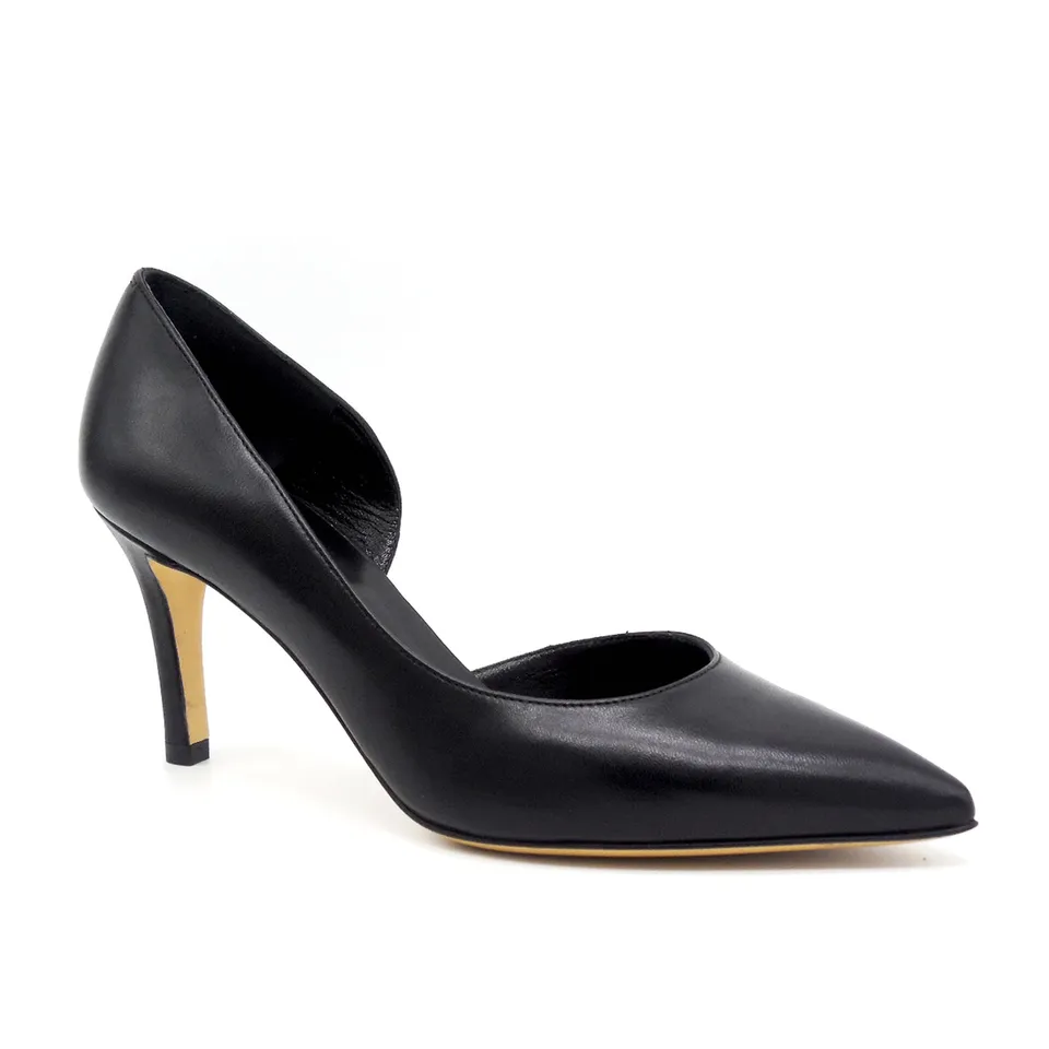 ELATA 17142 escarpin cuir noir talon 7,5 cm