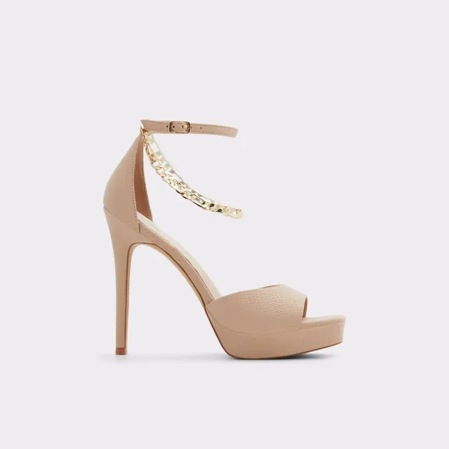 ALDO Prisilla sandales beige chaîne talon