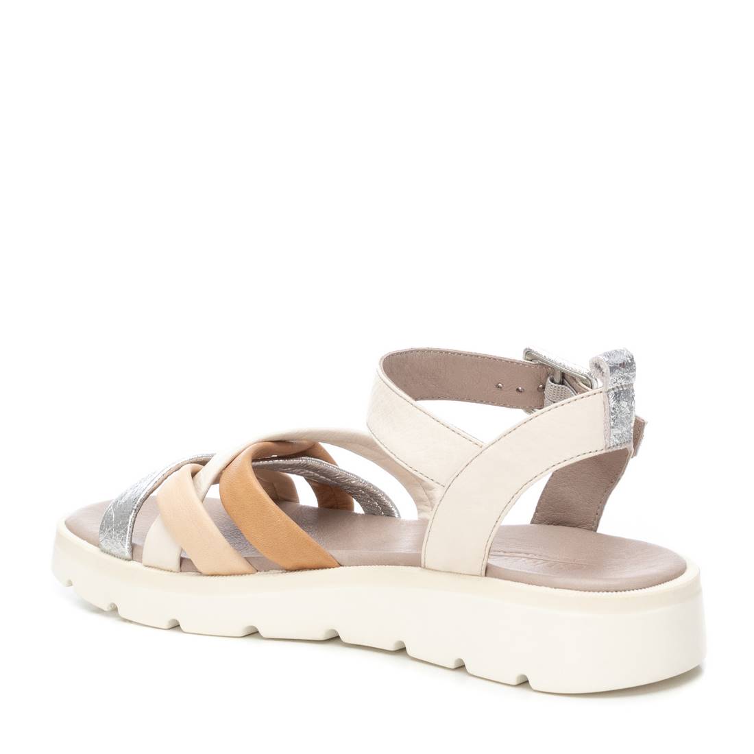 Carmela 16155703 sandales femme cuir blanc plat