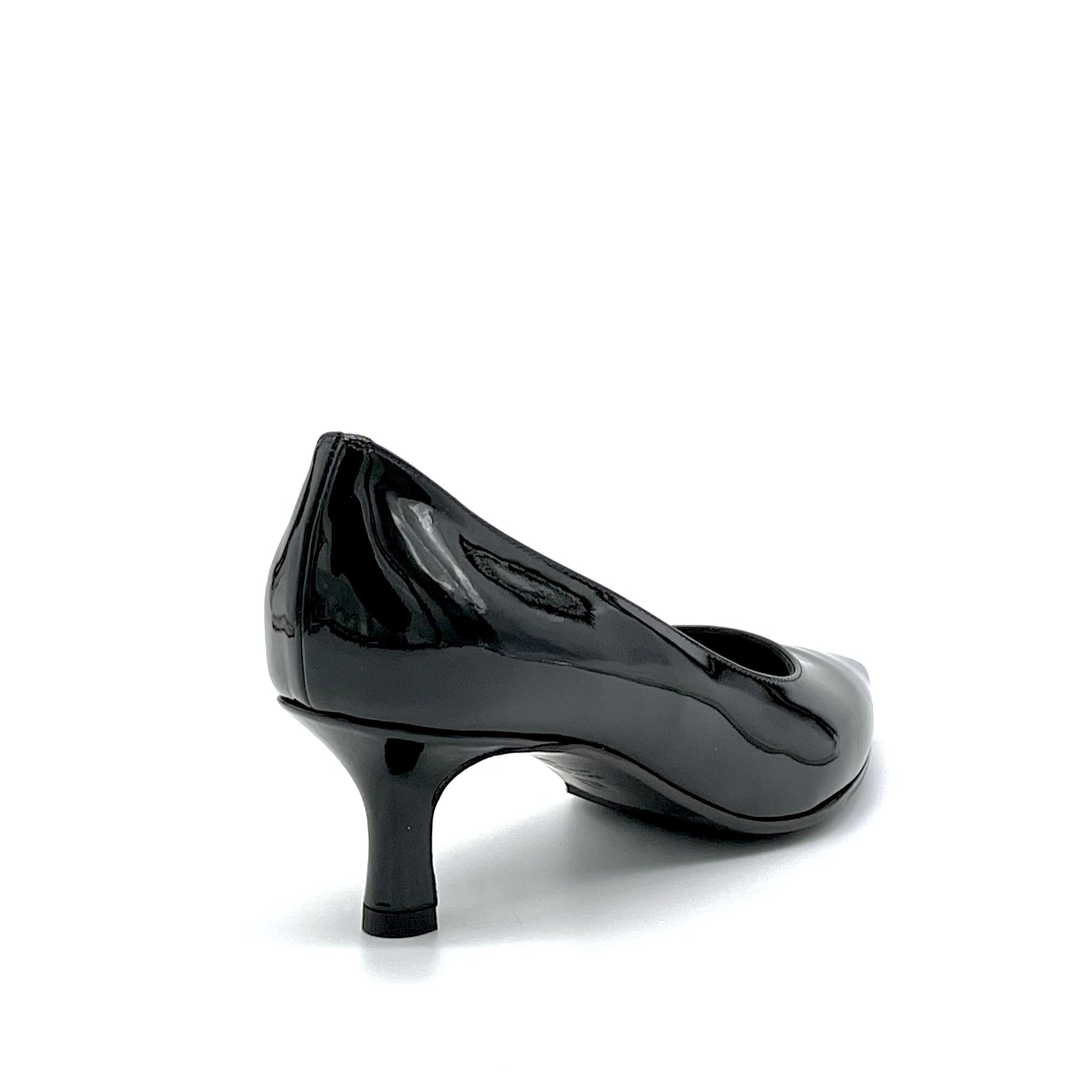 Elata 52511 escarpin vernis noir talon 5,5 cm