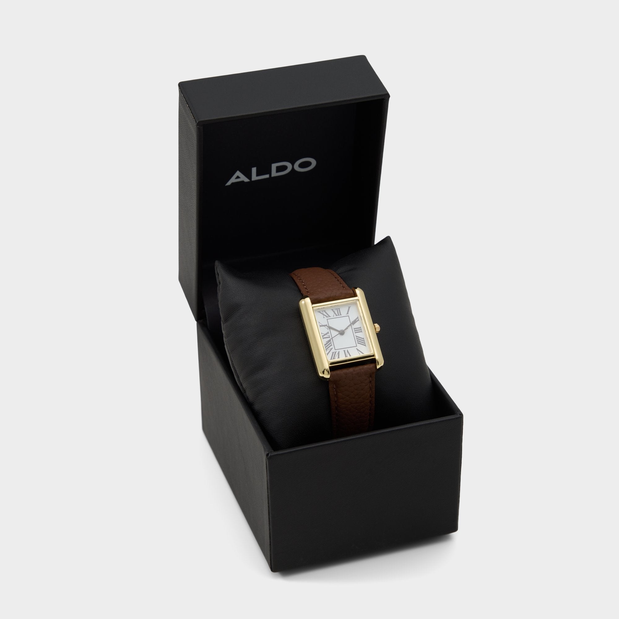 ALDO Robertt montre cuir marron homme