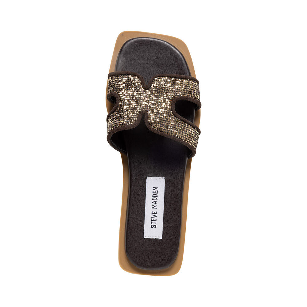 Steve Madden Sofia claquettes or paillettes slip-on