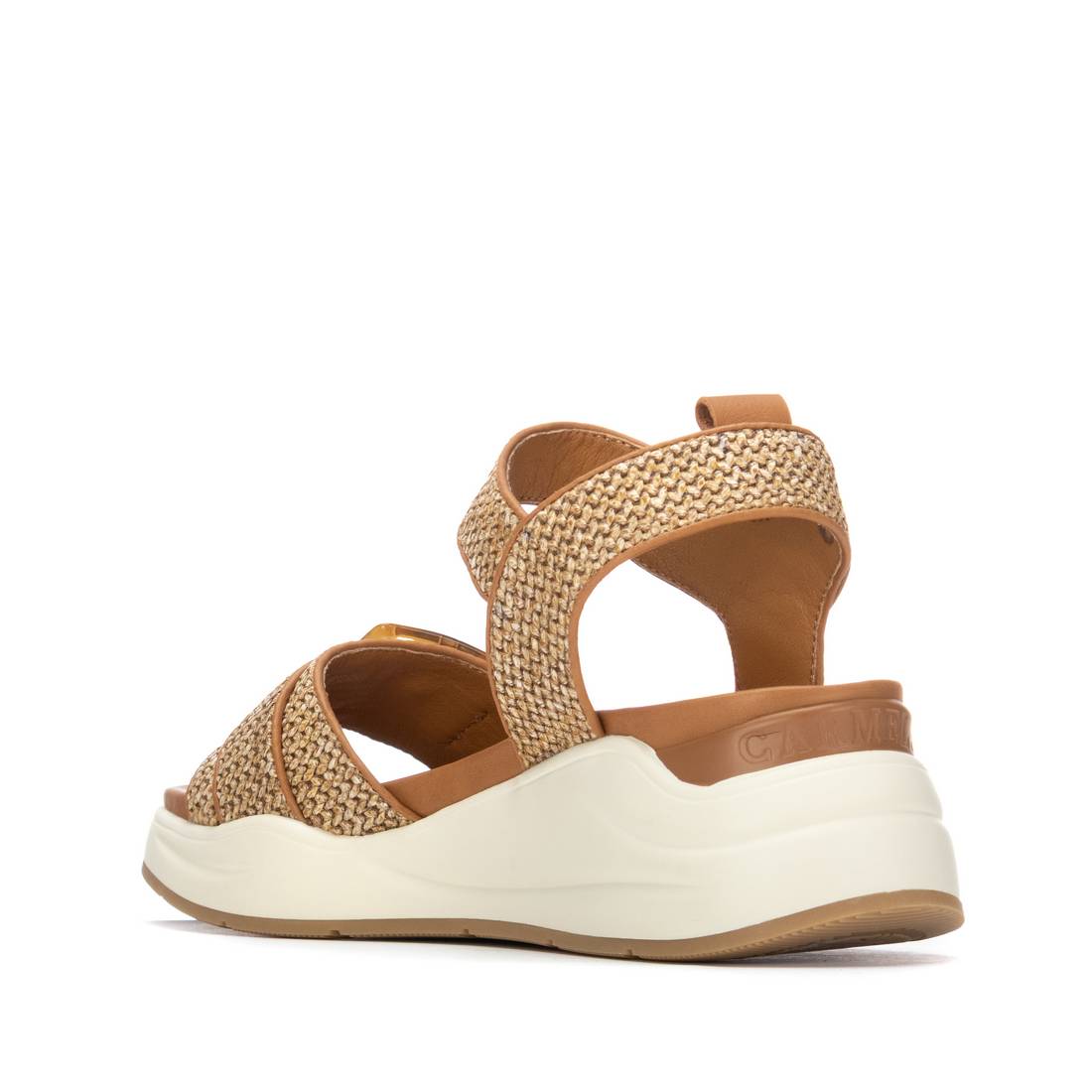 Carmela 163268 16326803 sandale compensée camel