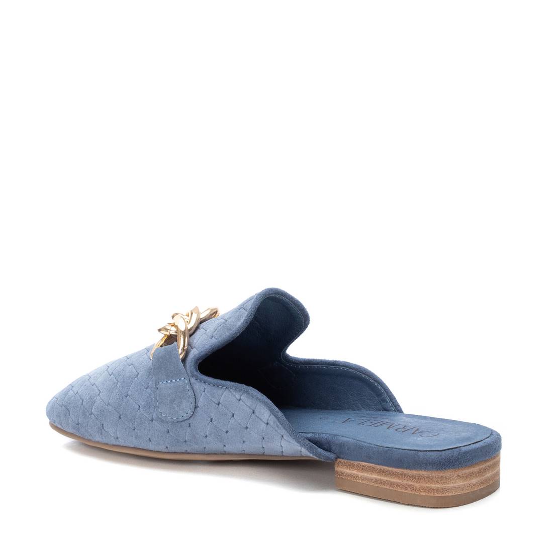 Carmela 16072105 mocassin bleu serraje chaîne