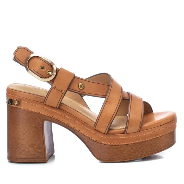 Carmela 16154202 sandales cuir marron talon haut