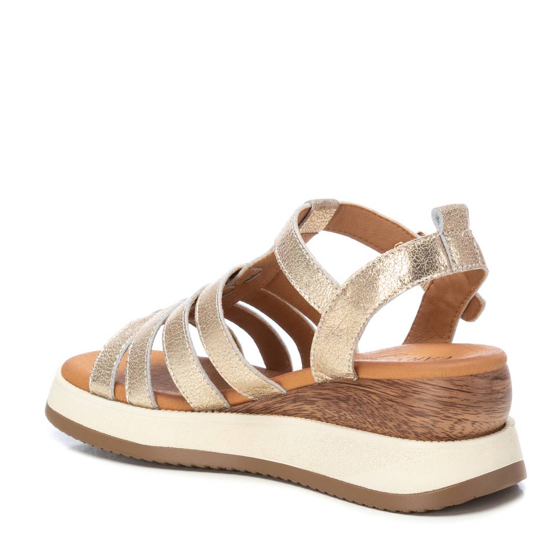 Carmela 16160901 sandale compensée doré cuir