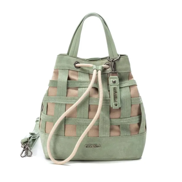 Carmela 18604305 sac bandoulière vert toile suède