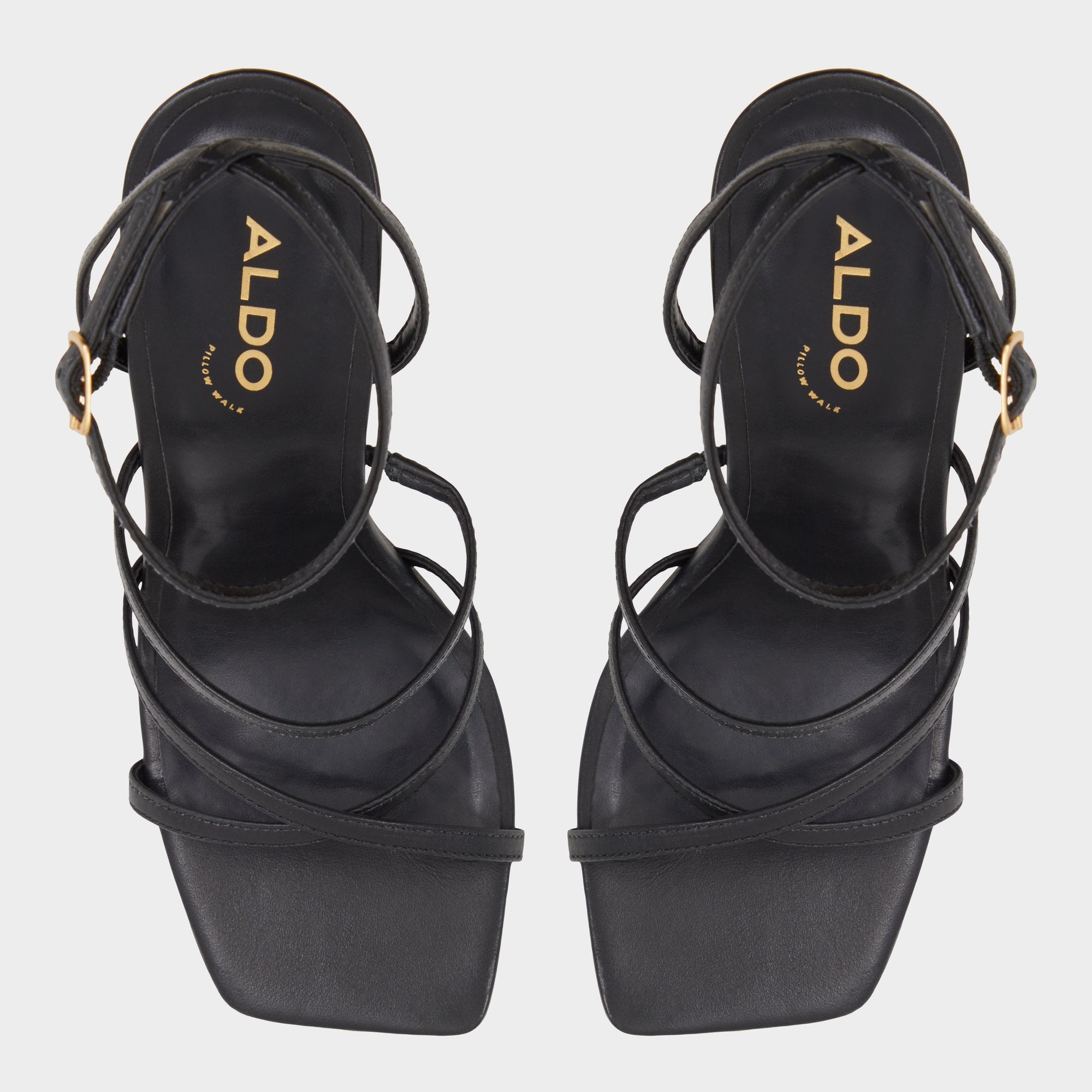 ALDO Galoi sandales noires à brides talon