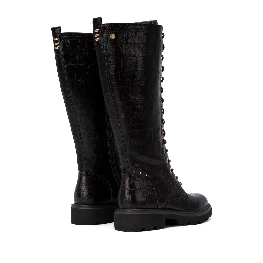 Carmela 16435801 botte militaire femme marron synthétique