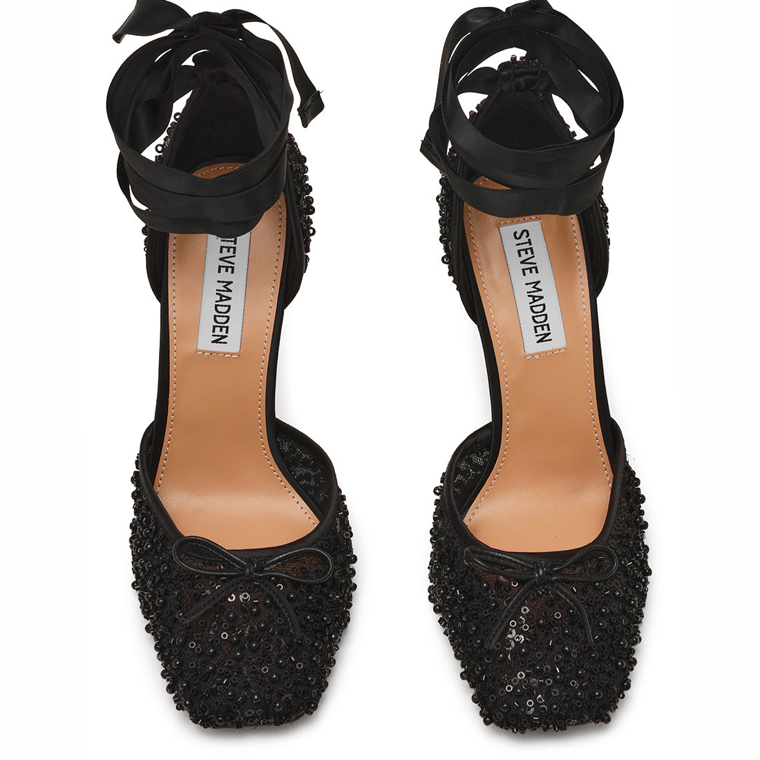 Steve Madden Larina-SEQ escarpins noirs talon 10 cm