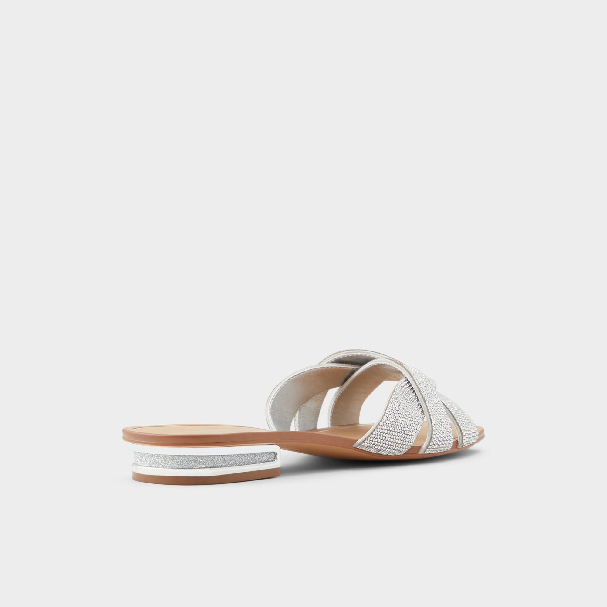 ALDO Coredith sandales strass métallisé plates