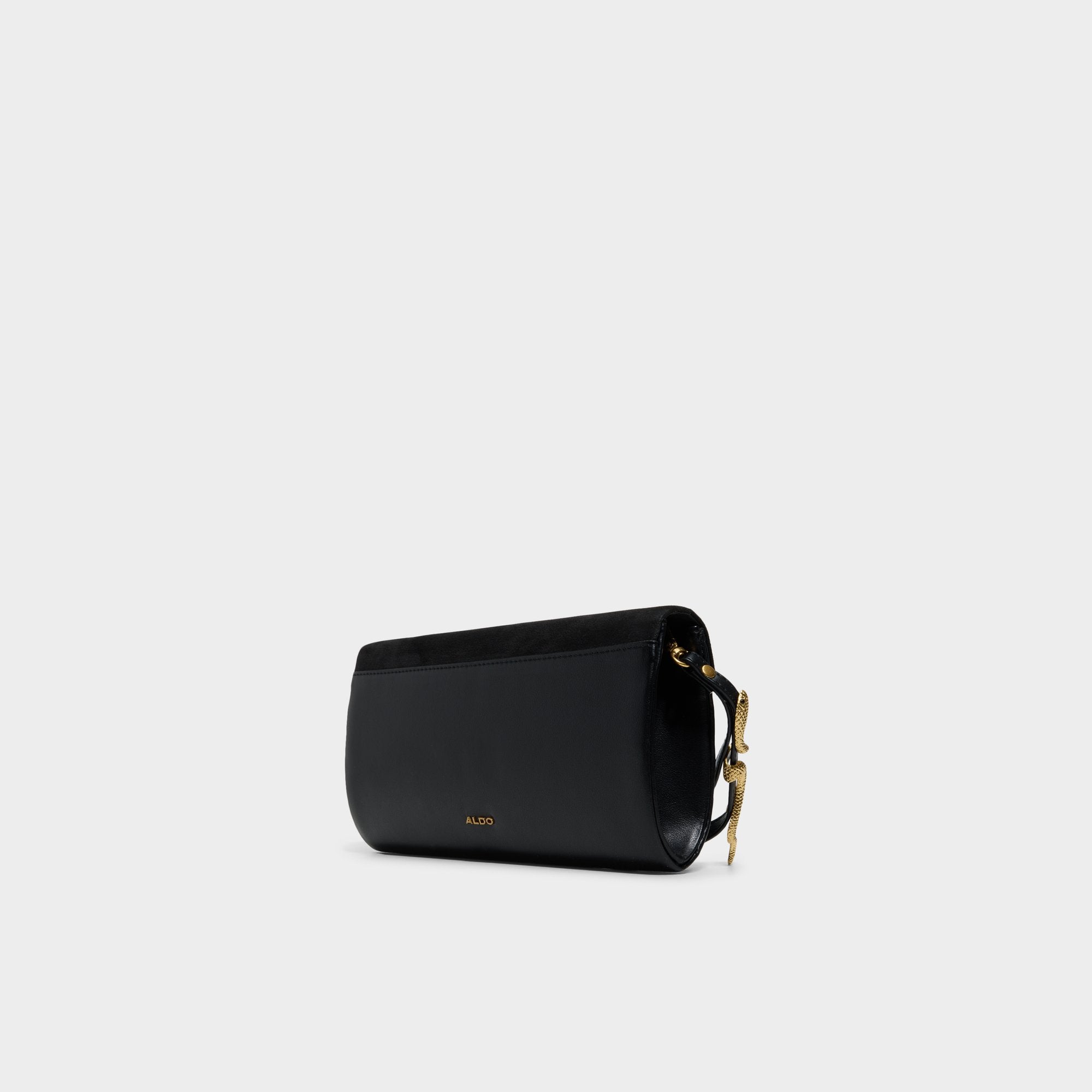 ALDO Serpantee pochette noire chaîne dorée