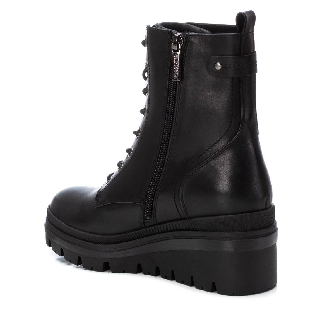 Carmela 16201101 bottines femme noires cuir compensées