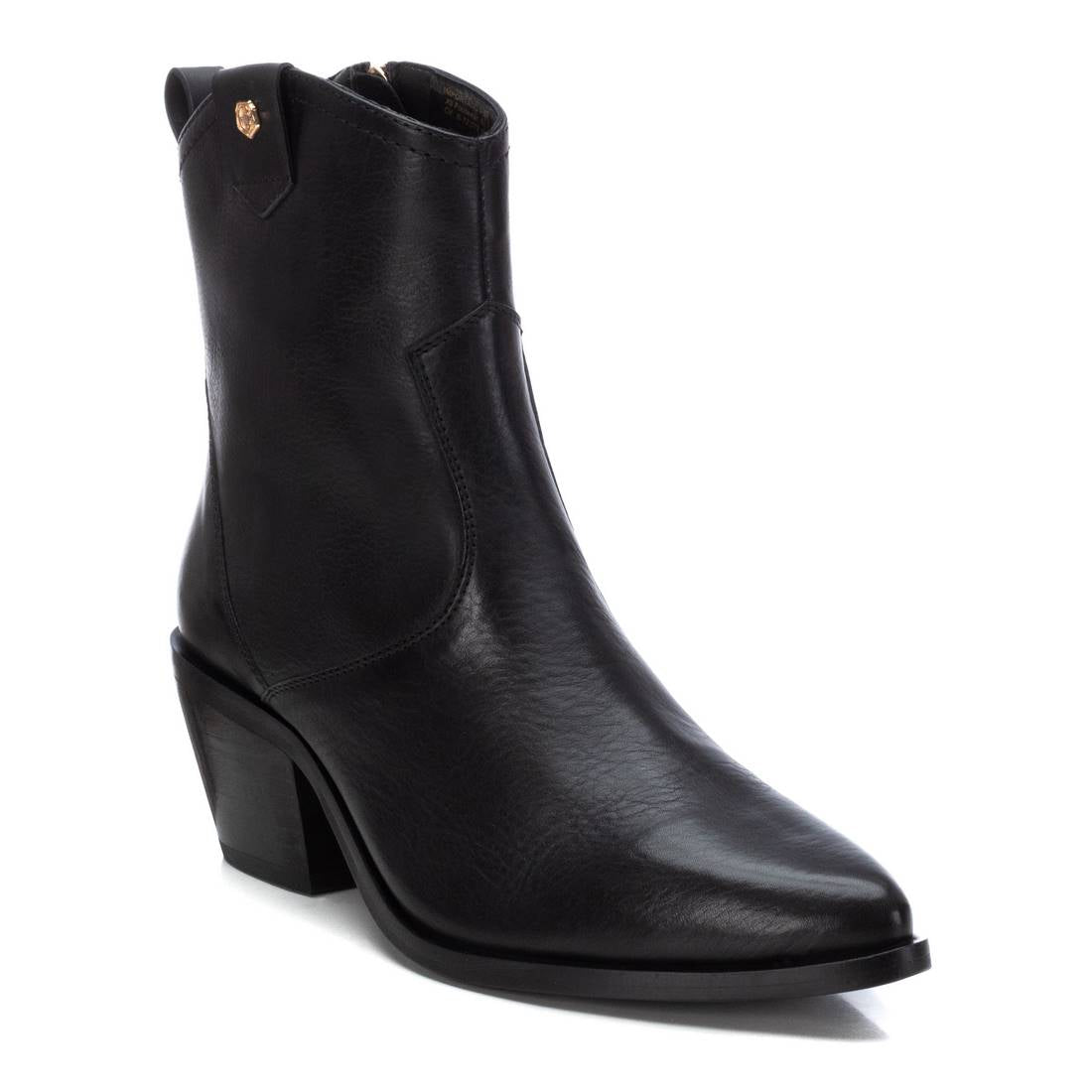 Carmela 16177601 bottines femme noir cuir talon 5 cm
