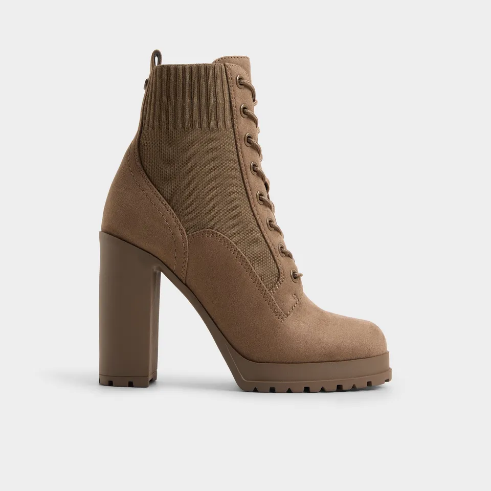 ALDO Rebellious boots à lacets suède beige
