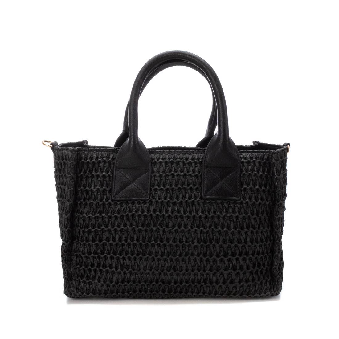 Carmela 18613302 sac rafia noir bandoulière