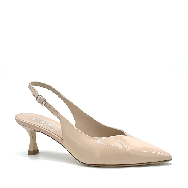 Elata 15114 slingback cuir nude talon 5,5 cm