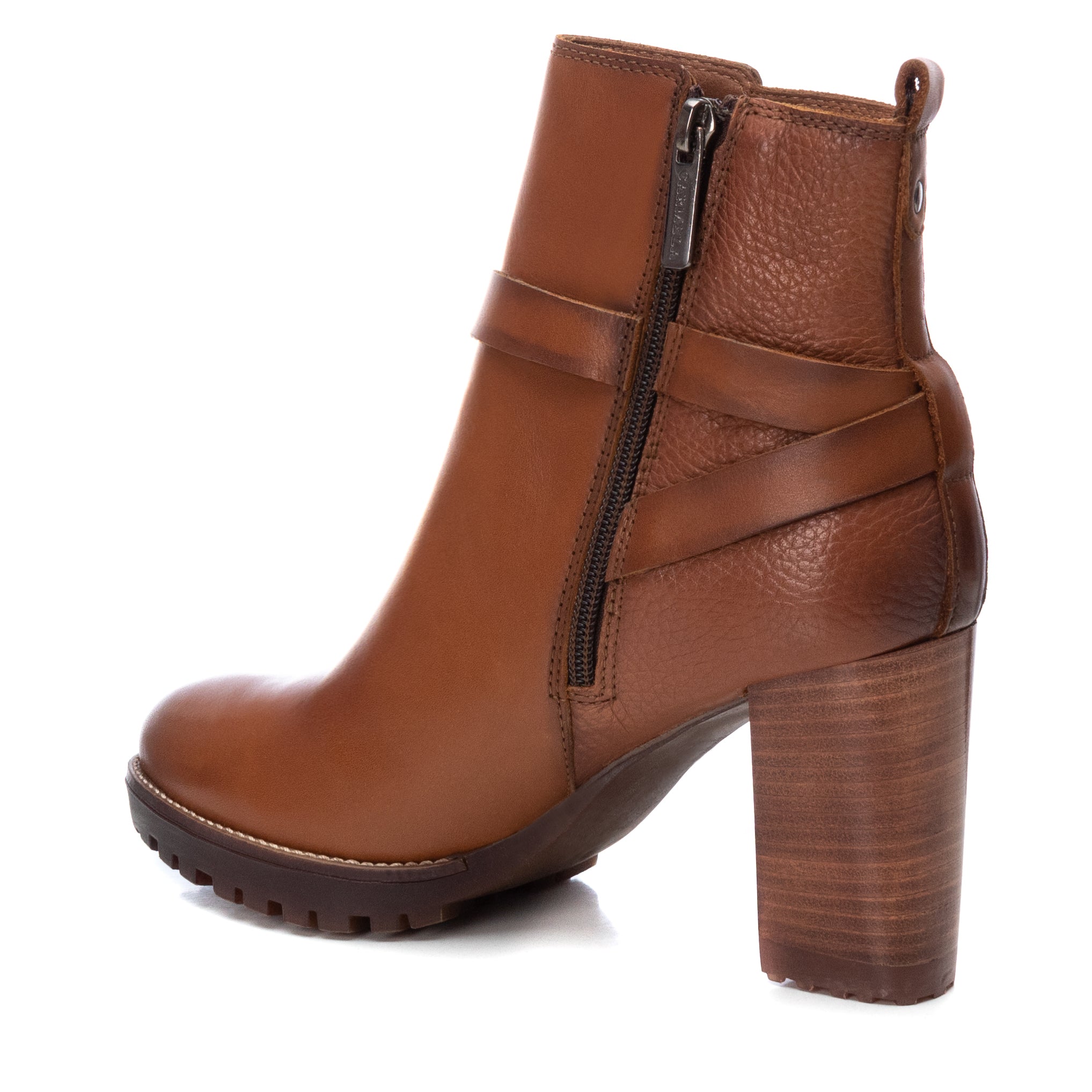 Carmela 16005601 bottines femme marron cuir talon 8 cm