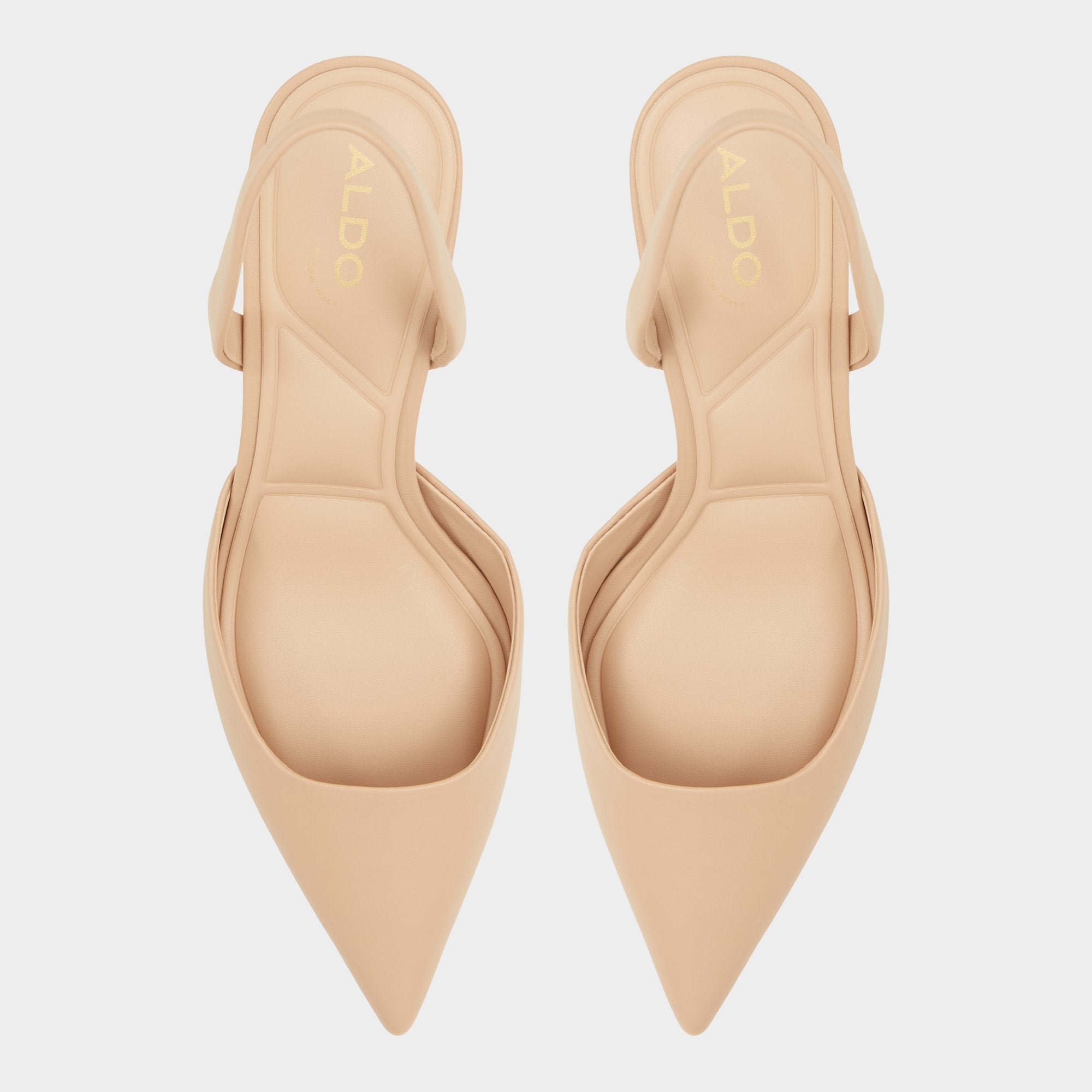 ALDO Gavedessi escarpins slingback beige talon kitten