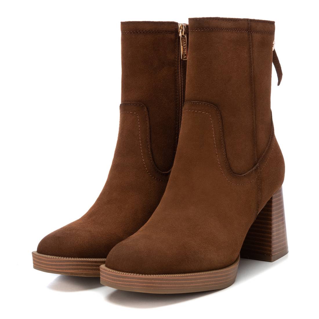 Carmela 16121602 bottine serraje marron talon 8 cm