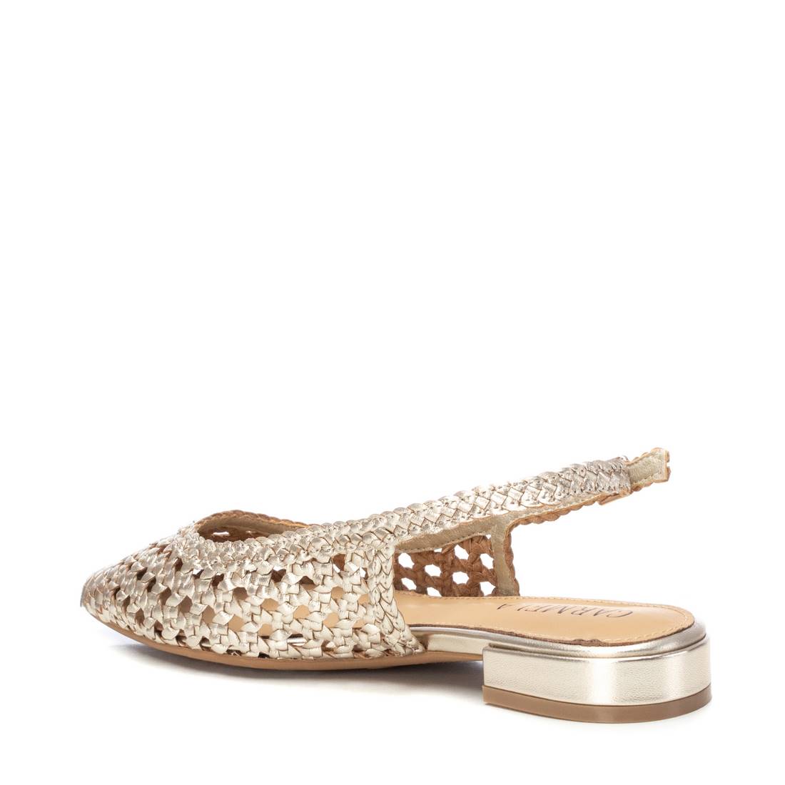 Carmela 16147201 ballerine cuir doré bride
