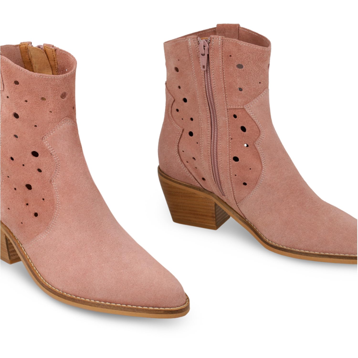 Lodi Porturi bottines roses femme cuir