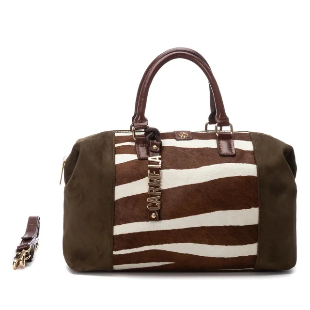 Carmela 18625303 sac mallette femme kaki imprimé animal