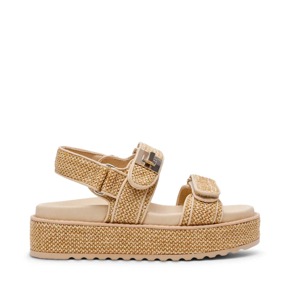 Steve Madden Bigmona sandale raphia naturel