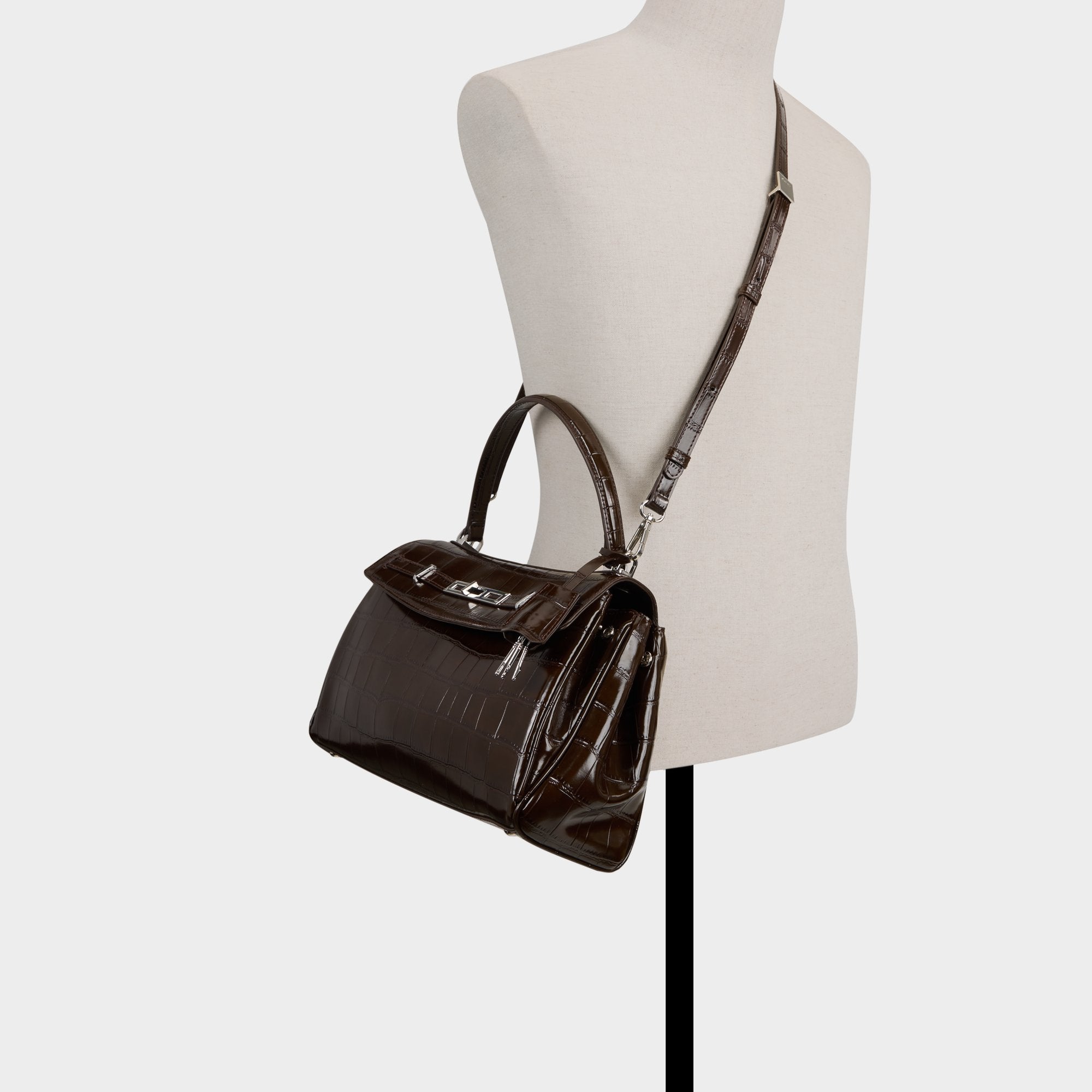 ALDO Katieaax sac à main marron croco