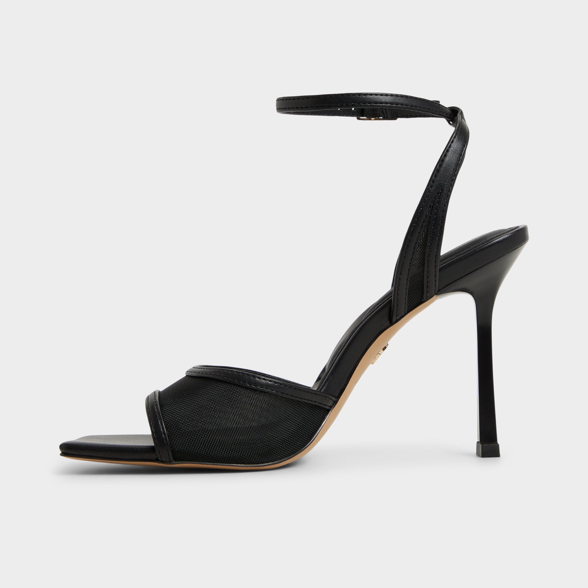ALDO Sharra sandales à talon noir mesh