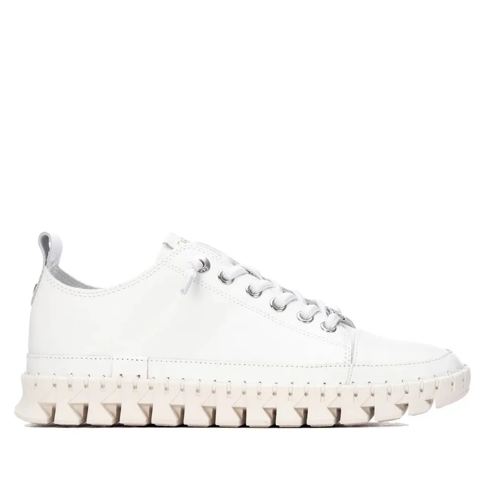 Carmela 16310508 sneakers femme blanc cuir clous