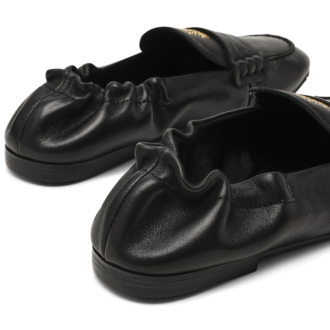Steve Madden Newbury ballerine cuir noir sans lacets