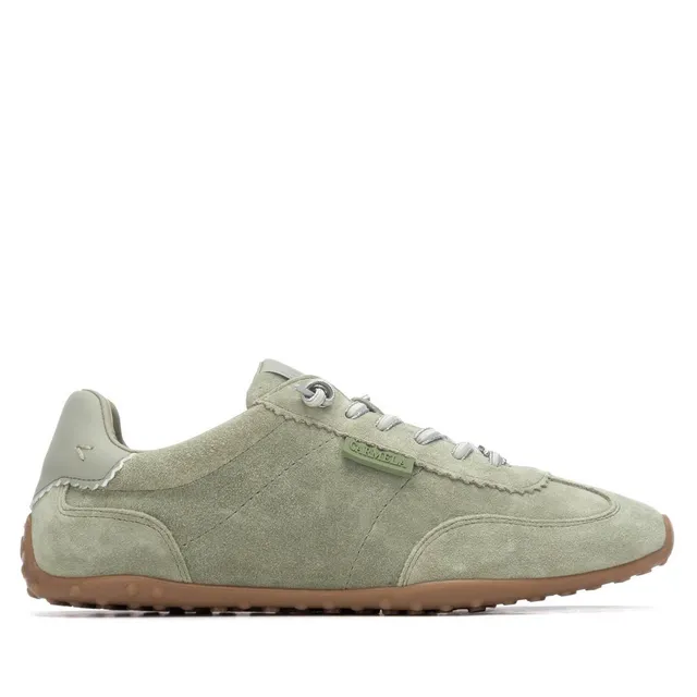 Carmela 16317205 baskets femme kaki cuir suédé