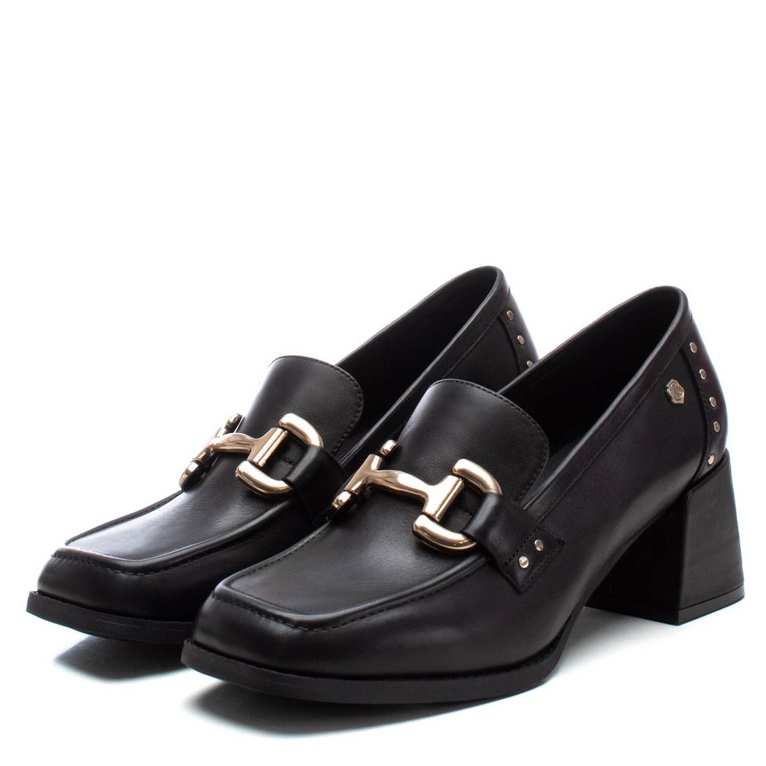 Carmela 16194101 mocassin femme noir cuir talon 6 cm
