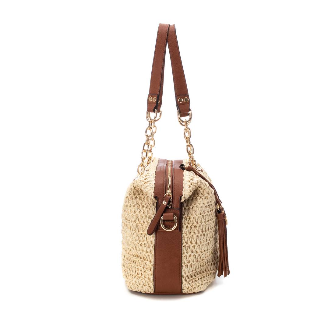 Carmela 18608701 sac épaule rafia marron 23x36cm