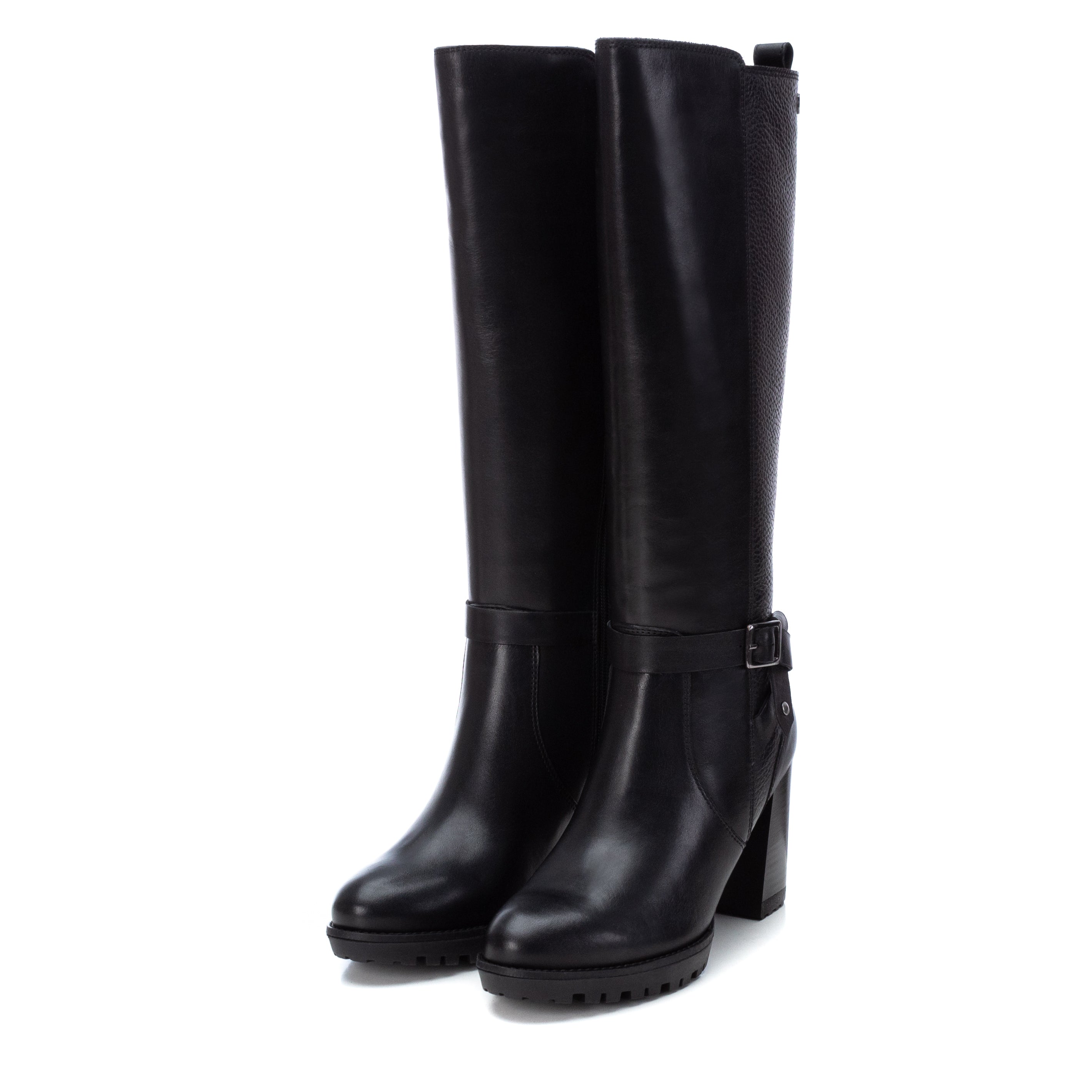 Carmela 16005501 bottes cuir noir talon 9 cm
