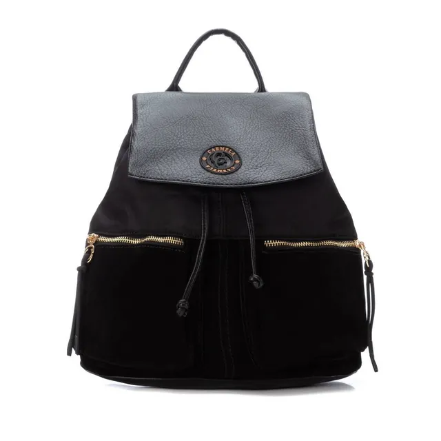 Carmela 18611501 sac à dos femme noir textile