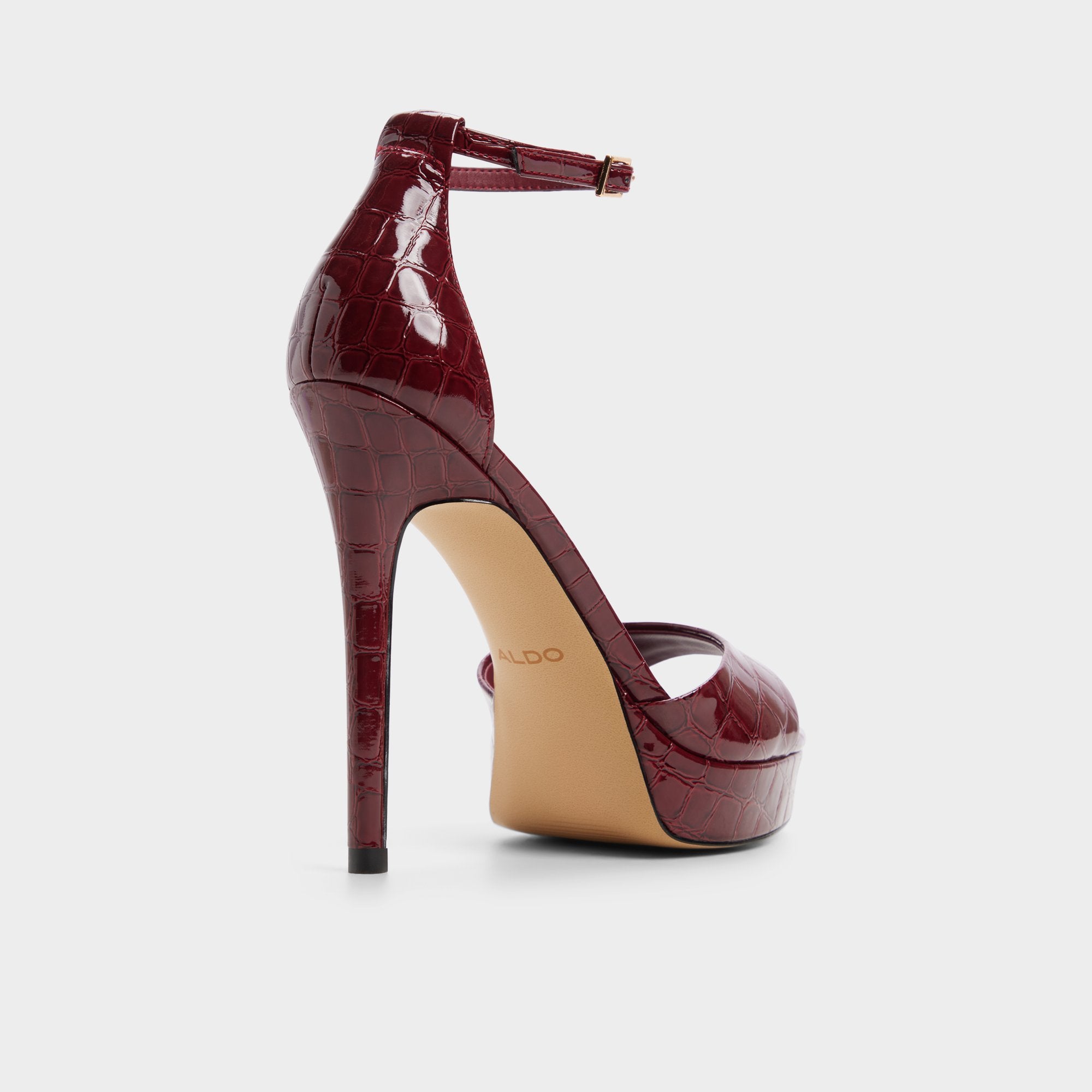 ALDO Afumeth sandales à talon rouge sangles fines