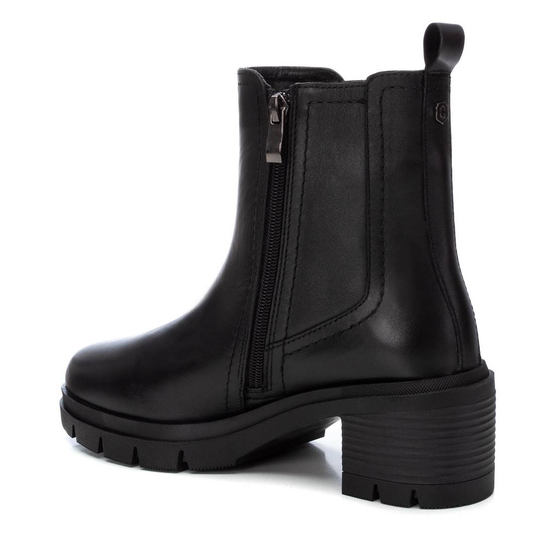 Carmela 16197502 bottines cuir noir talon 7 cm